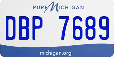 MI license plate DBP7689