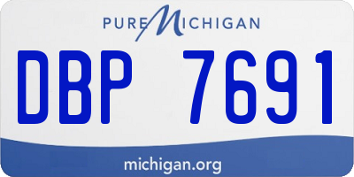 MI license plate DBP7691