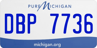 MI license plate DBP7736