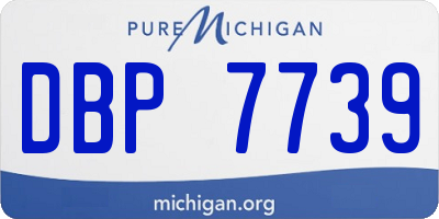 MI license plate DBP7739
