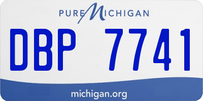 MI license plate DBP7741