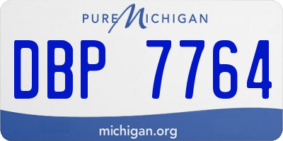 MI license plate DBP7764