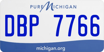 MI license plate DBP7766