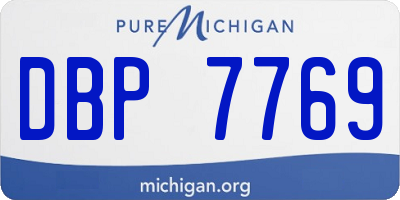 MI license plate DBP7769