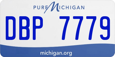 MI license plate DBP7779