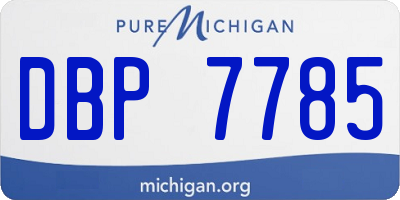 MI license plate DBP7785