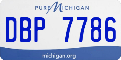 MI license plate DBP7786