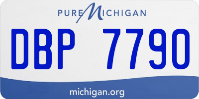 MI license plate DBP7790