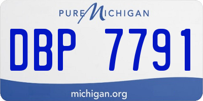 MI license plate DBP7791