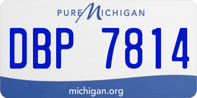 MI license plate DBP7814
