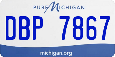 MI license plate DBP7867
