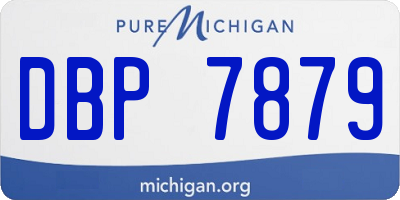 MI license plate DBP7879