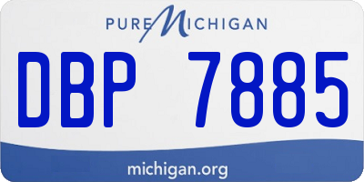 MI license plate DBP7885