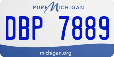 MI license plate DBP7889