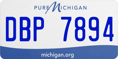 MI license plate DBP7894