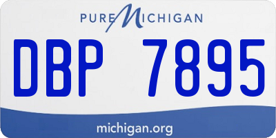 MI license plate DBP7895