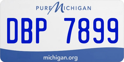MI license plate DBP7899