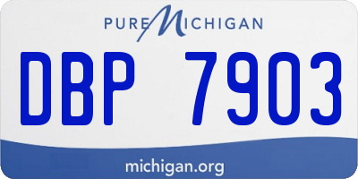 MI license plate DBP7903