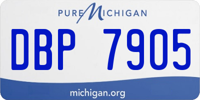 MI license plate DBP7905