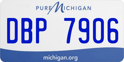 MI license plate DBP7906
