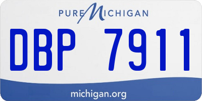 MI license plate DBP7911