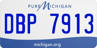 MI license plate DBP7913