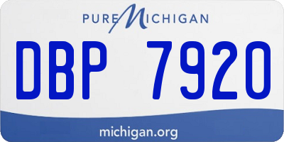 MI license plate DBP7920