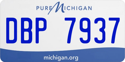 MI license plate DBP7937