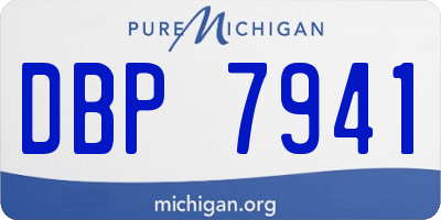 MI license plate DBP7941
