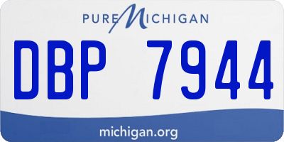 MI license plate DBP7944