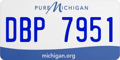 MI license plate DBP7951