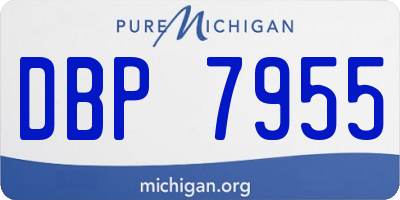 MI license plate DBP7955