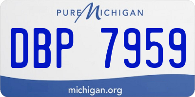 MI license plate DBP7959