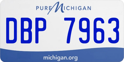 MI license plate DBP7963