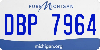 MI license plate DBP7964