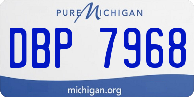 MI license plate DBP7968