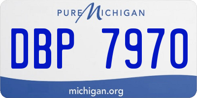 MI license plate DBP7970