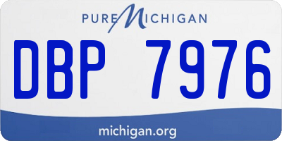 MI license plate DBP7976