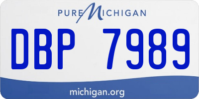MI license plate DBP7989