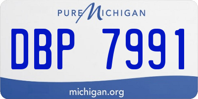 MI license plate DBP7991