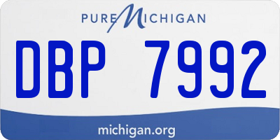 MI license plate DBP7992