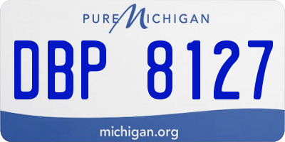 MI license plate DBP8127