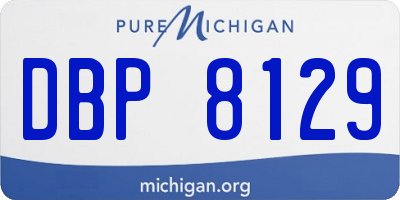 MI license plate DBP8129