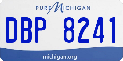 MI license plate DBP8241