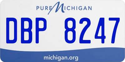 MI license plate DBP8247