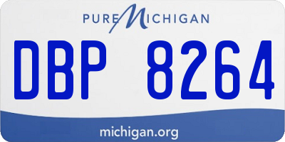MI license plate DBP8264
