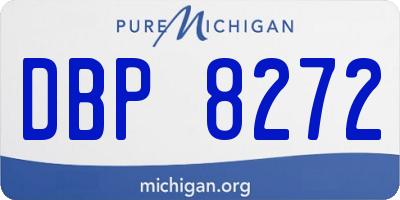MI license plate DBP8272