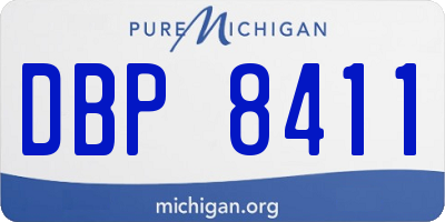MI license plate DBP8411