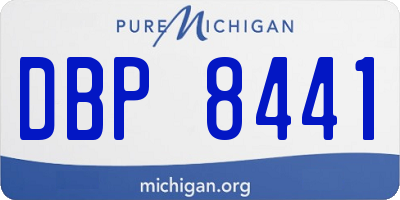 MI license plate DBP8441
