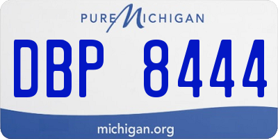 MI license plate DBP8444